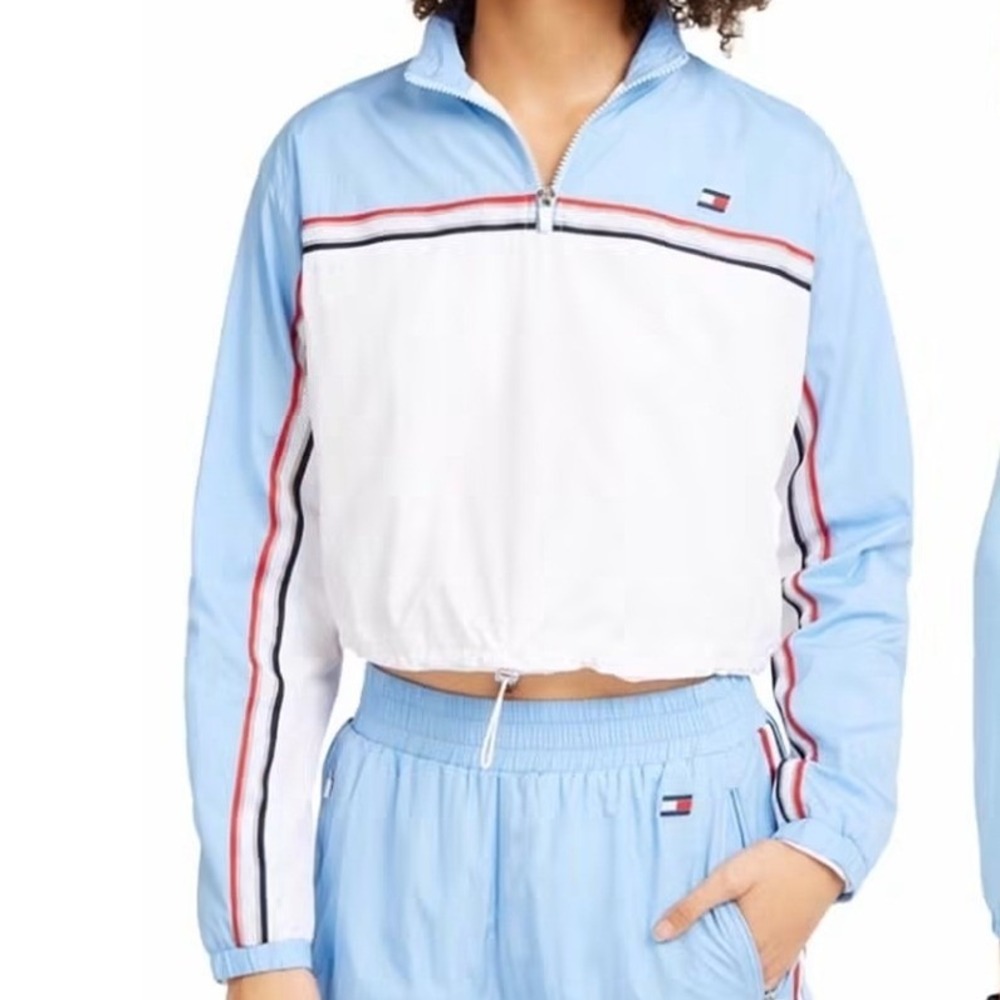 Tommy Hilfiger Sport cropped wind breaker pullover XL